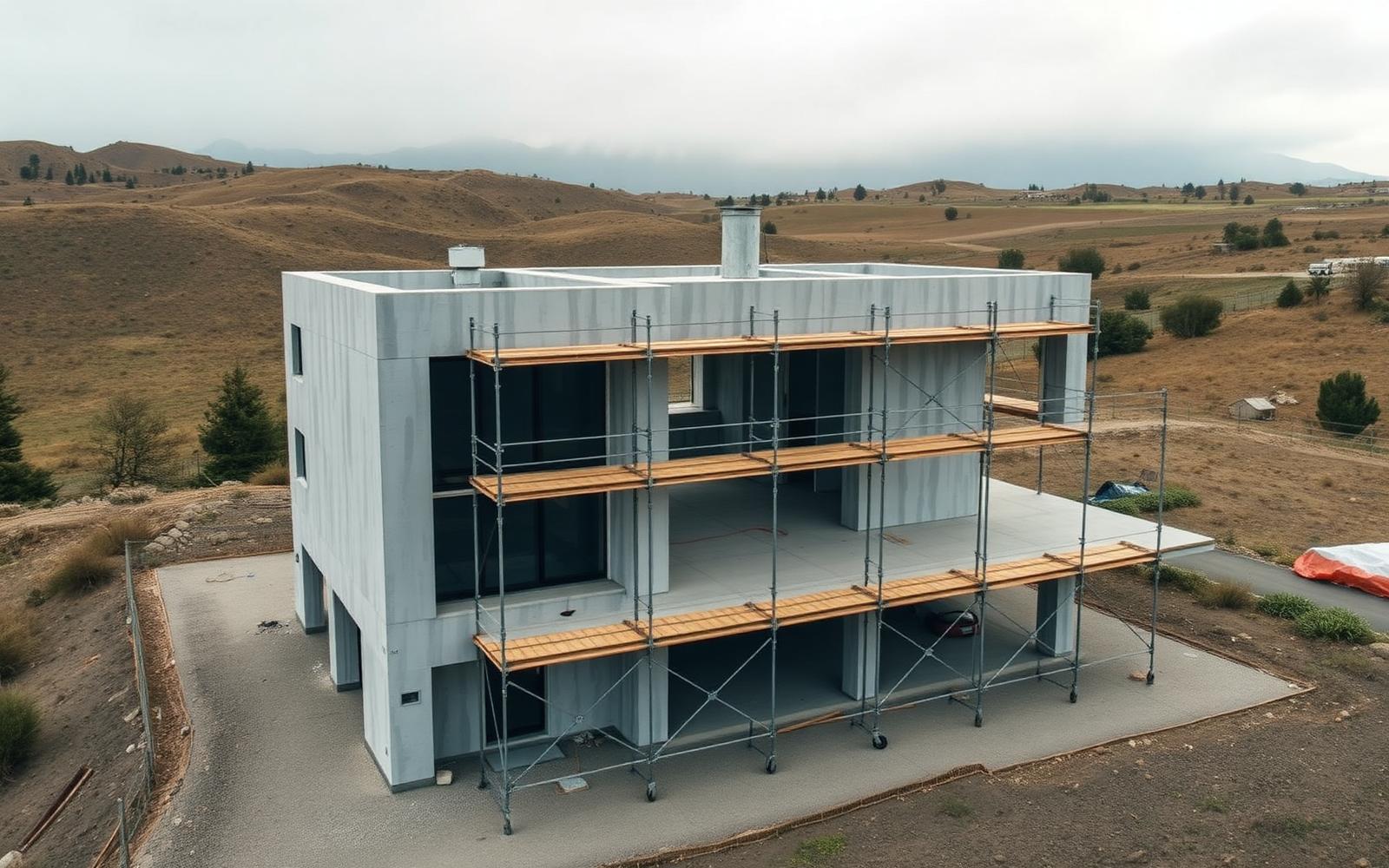 Obra de vivienda en construcción supervisada por Elementa